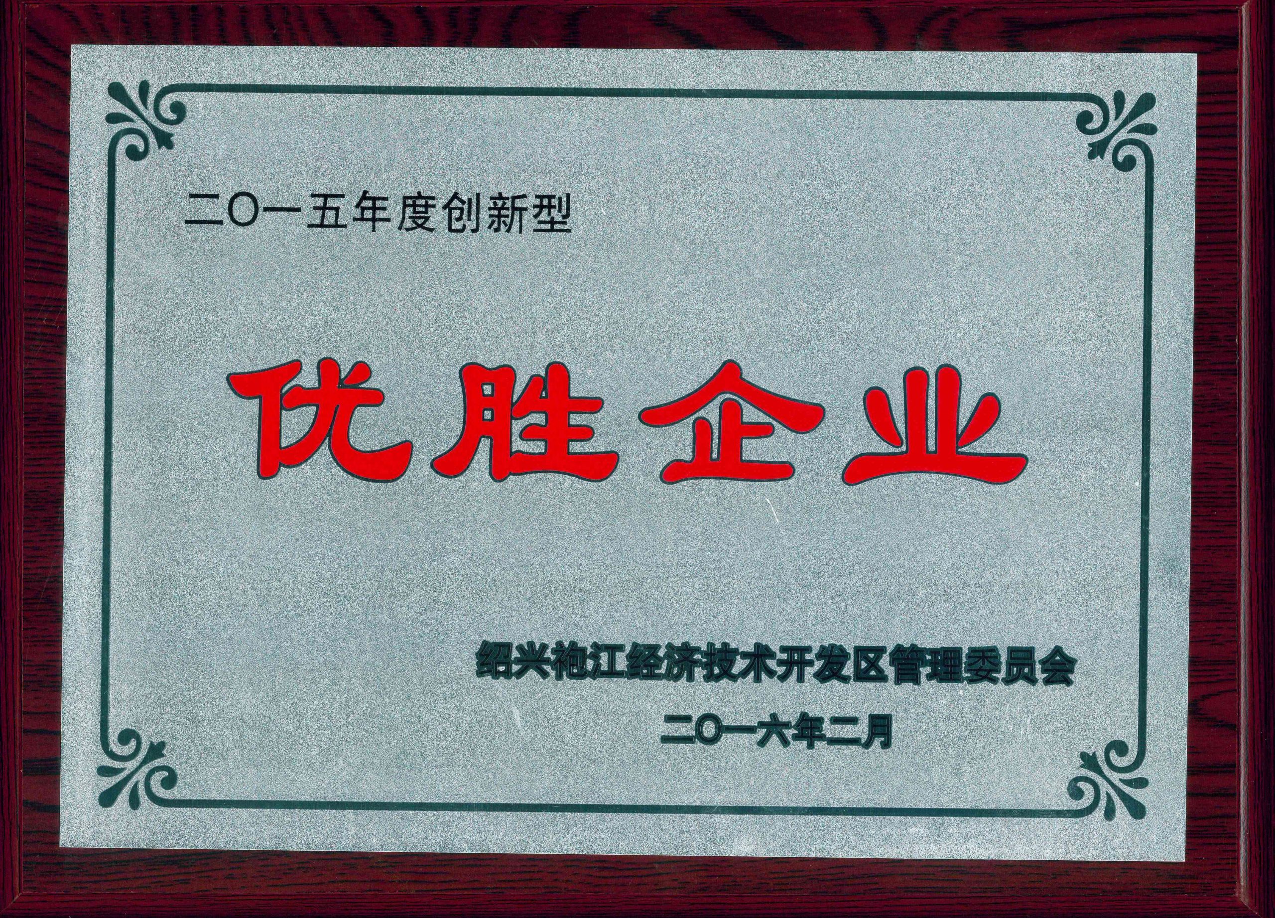 年度创新型优胜企业