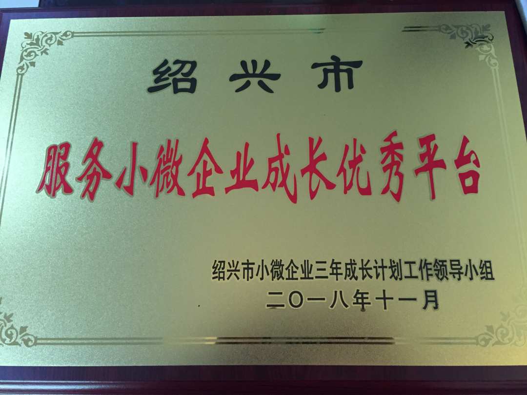 浙江分院丝路创客空间被认定为2018年绍兴市服务小微企业成长优秀平台