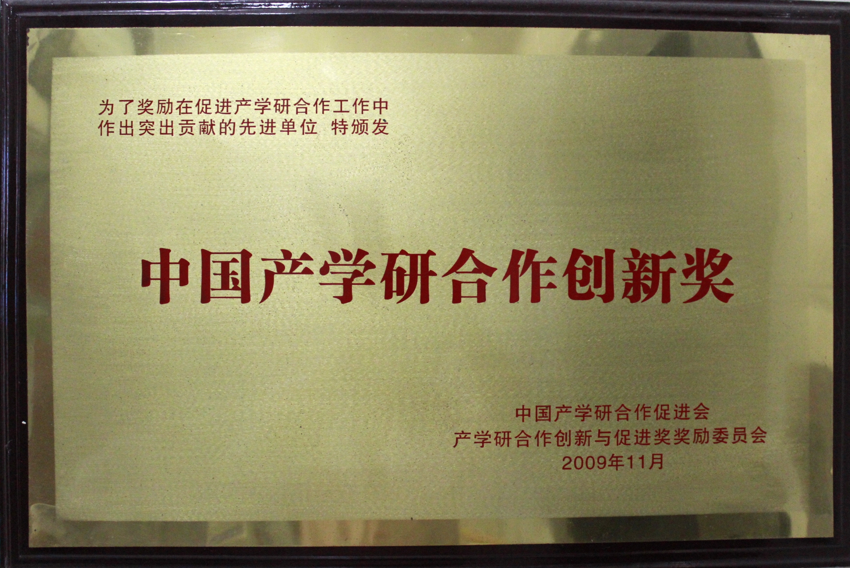 中国产学研合作促进奖