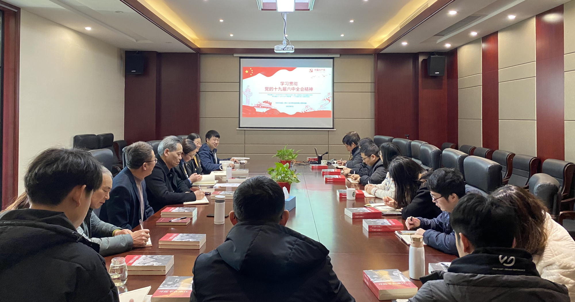 江南分院党支部开展学习党的十九届六中全会精神专题党课