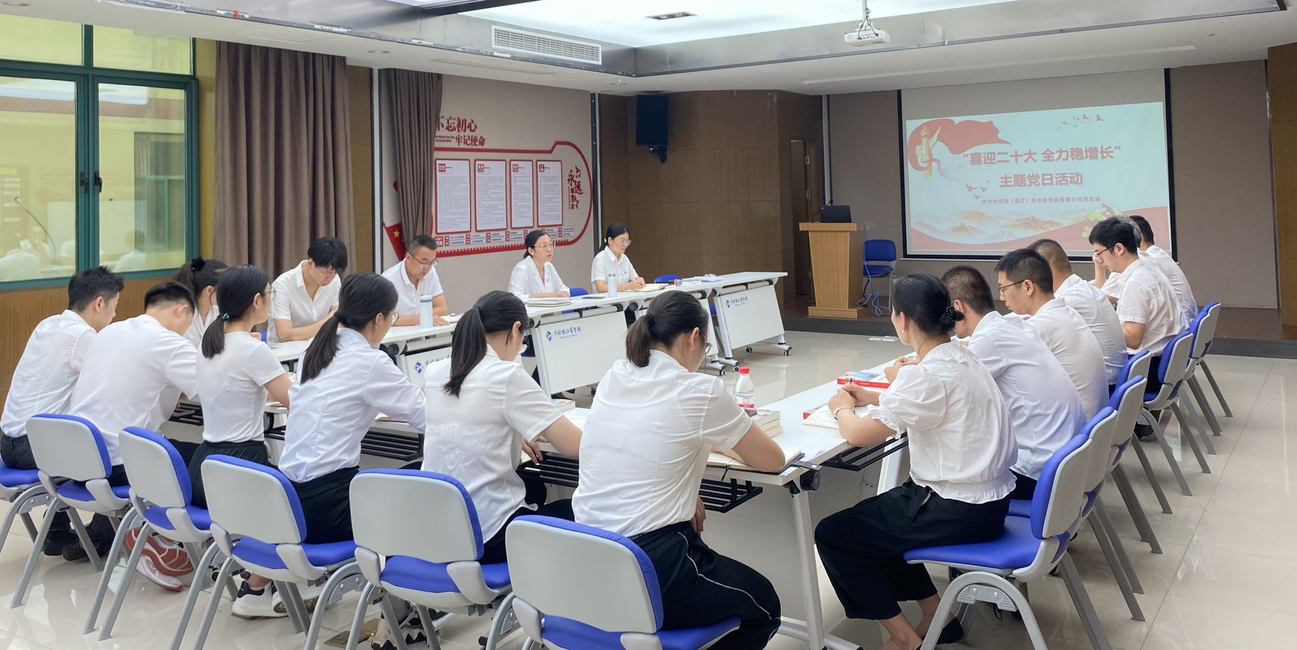 江南分院党支部组织开展“喜迎二十大 全力稳增长”主题党日活动